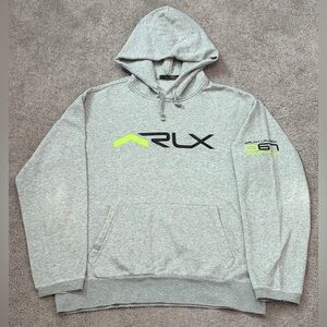 RLX Ralph Lauren Pullover Hoodie Men’s Large O67 Championship Series Gray